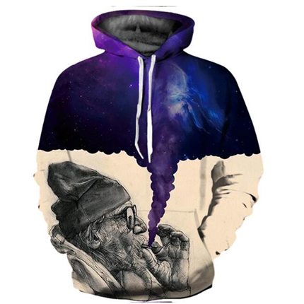 printed fleece jacket