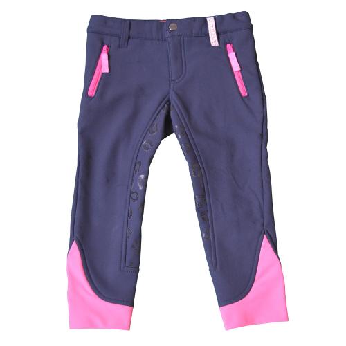 Kids equestrian breeches with silicone